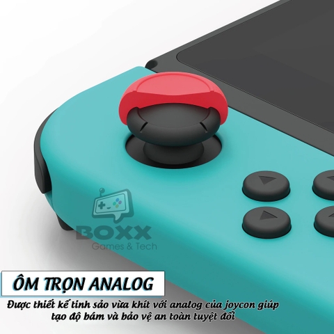 Núm bọc Analog cho Nintendo Switch, Oled, Lite bộ 6 nút chính hãng Skull & Co