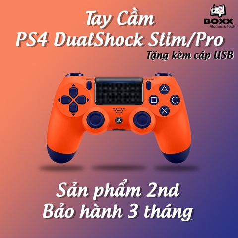 Tay cầm PS4 chính hãng 2nd màu limited, tay cầm ps4 dualshock kèm quà tặng