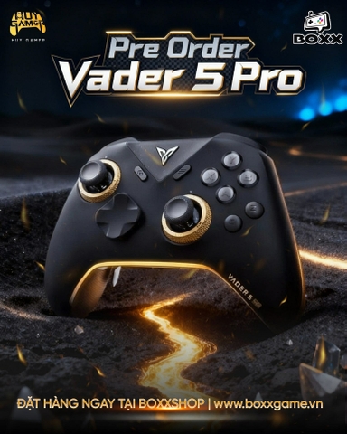 Tay cầm Flydigi Vader 5 Pro hỗ trợ Macro, Phím Cơ, Polling Rate 1000Hz cho Nintendo Switch, PC, Laptop, Steam Deck