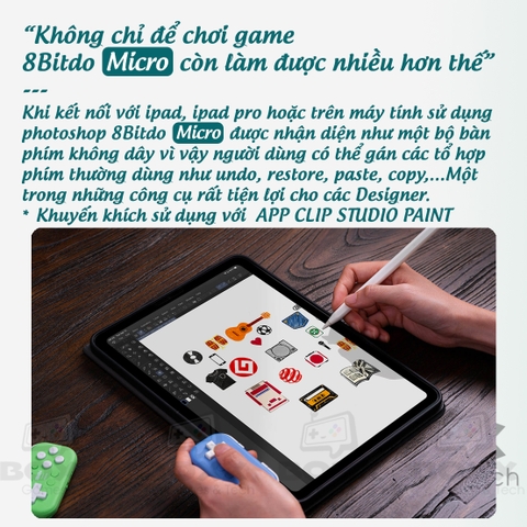 Tay Cầm Chơi Game Bluetooth 8BitDo Micro cho Nintendo Switch