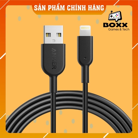 Dây Cáp Sạc Lightning, Type C Anker PowerLine II 0.9m Model : A8163, A8432 - Dùng cho Iphone, Ipad, Samsung