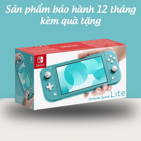 Máy game Nintendo Switch Lite - Màu Cool Blue, bảo hành 12 tháng kèm quà tặng