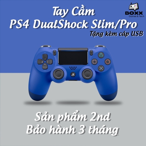 Tay cầm PS4 chính hãng 2nd màu limited, tay cầm ps4 dualshock kèm quà tặng