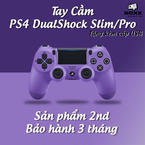 Tay cầm PS4 chính hãng 2nd nhiều màu, tay cầm ps4 dualshock kèm quà tặng