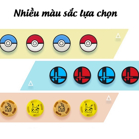 Núm bọc analog cho Nintendo Switch, Switch Lite, Switch Oled set 4 núm Pokemon chính hãng Hori
