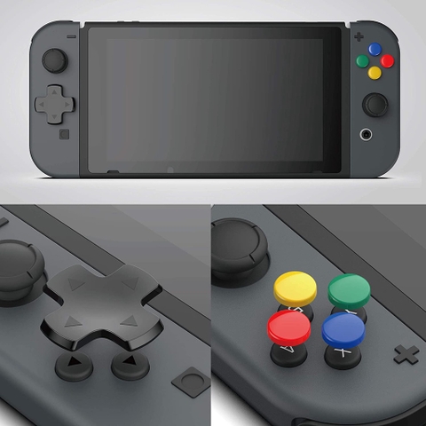 Nút dán trang trí cho máy Nintendo Switch chính hãng Skull & Co, Skull & Co D-Pad Button Cap