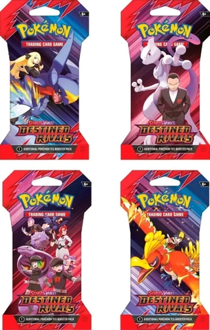 Pokemon Destined Rivals booster pack mở card hiếm EX IR SIR
