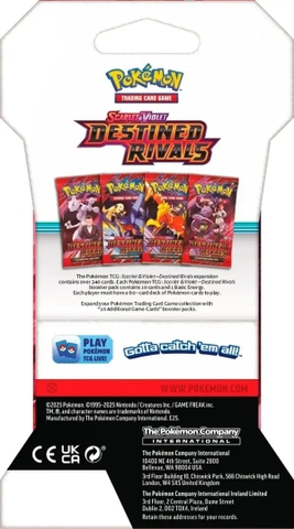 Pokemon TCG Sleeved Booster Destined Rivals chính hãng Boxx Shop