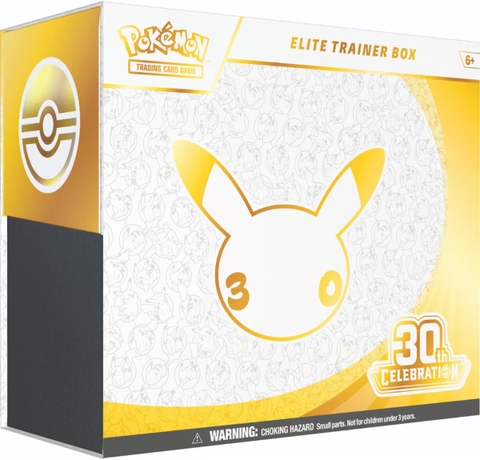 Mặt bên hộp Pokemon TCG 30th Celebration Elite Trainer Box