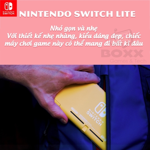 Máy game Nintendo Switch Lite - Màu Cool Blue, bảo hành 12 tháng kèm quà tặng