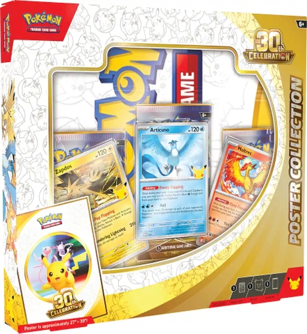 Pokemon TCG 30th Celebration Poster Collection Box – hình ảnh hộp từ góc khác