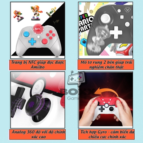 Tay cầm cho Nintendo Switch, Nintendo Switch Oled chính hãng Aolion