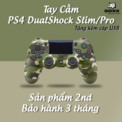 Tay cầm Ps4 Slim/Pro chính hãng 2nd nhiều màu, tay cầm ps4 dualshock kèm quà tặng