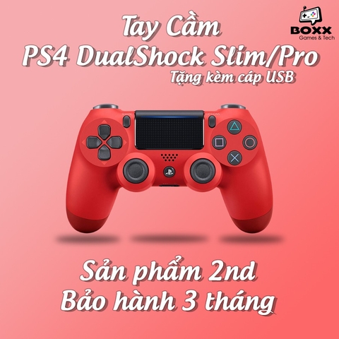 Tay cầm Ps4 Slim/Pro chính hãng nhiều màu, tay cầm chơi game ps4 dualshock