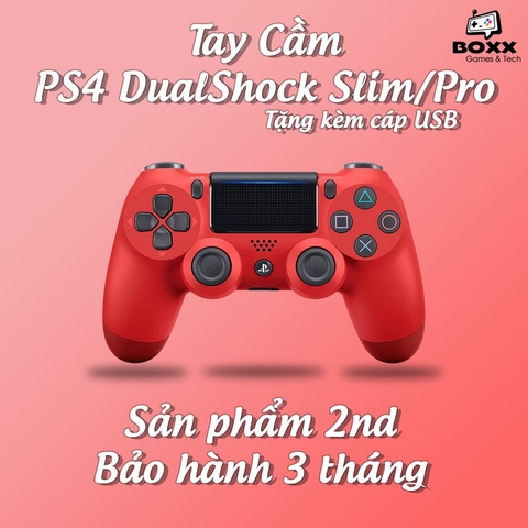 Tay cầm Ps4 Slim/Pro chính hãng 2nd nhiều màu, tay cầm ps4 dualshock kèm quà tặng