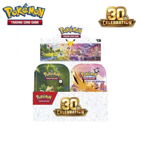 Pokemon TCG: 30th Celebration Mini Tins Display ( 10 Tins)