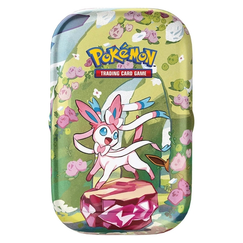 Pokemon TCG Prismatic Evolutions Mini Tin nguyên seal.