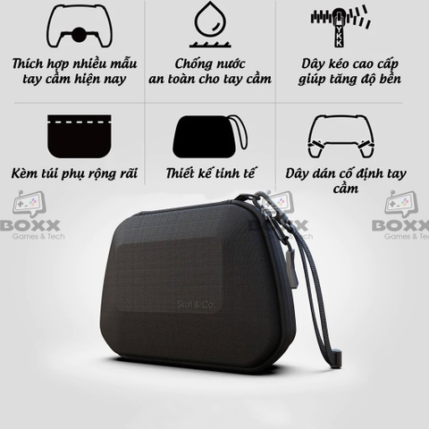 Túi đựng cao cấp Skull & Co cho tay cầm Xbox, PS4, PS5, Pro Controller