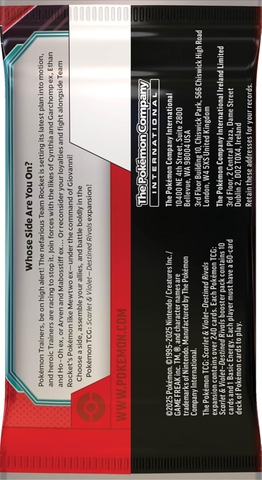 scarlet violet destined rivals booster box