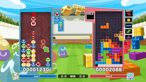Gameplay Puyo Puyo Tetris 2S trên Nintendo Switch 2 với chế độ multiplayer