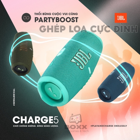 Loa Bluetooth JBL Charge 5 hàng chính hãng bảo hành 12 tháng