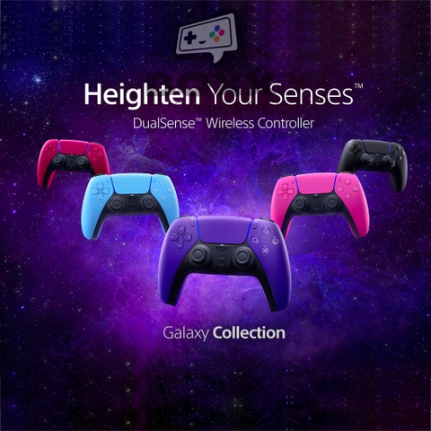 Tay cầm PS5 DualSense Galactic Purple mặt trước