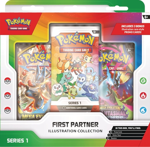 First Partner Illustration Collection Series 1 Pokemon Kanto Sinnoh Alola