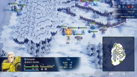 Bản đồ chiến trường game Brigandine Abyss Nintendo Switch 2