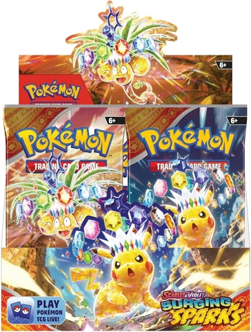 surging sparks sealed booster display box