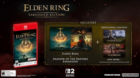 Vỏ hộp Băng Game Elden Ring Tarnished Edition Nintendo Switch 2 chính hãng