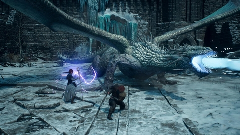 Dragon's Dogma 2 Dark Arisen chiến đấu cùng đồng hành Pawn