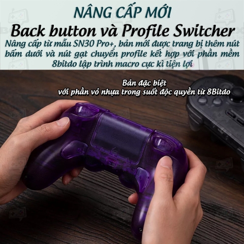 Tay cầm 8Bitdo Pro 2 Phiên Bản Đặc Biệt cho Nintendo Switch, Windows, Mac, Điện thoại