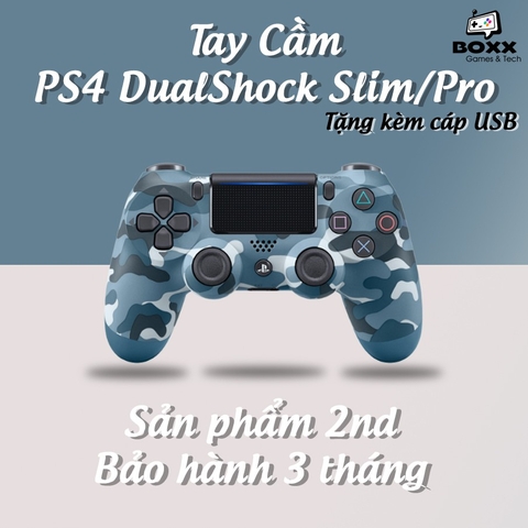 Tay cầm Ps4 Slim/Pro chính hãng nhiều màu, tay cầm chơi game ps4 dualshock