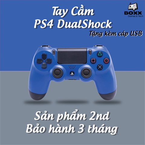 Tay cầm PS4 chính hãng 2nd nhiều màu, tay cầm ps4 dualshock kèm quà tặng