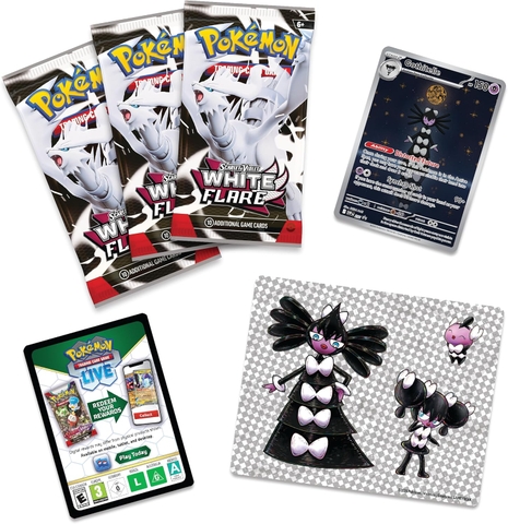 hộp pokemon white flare tech sticker collection boxx shop
