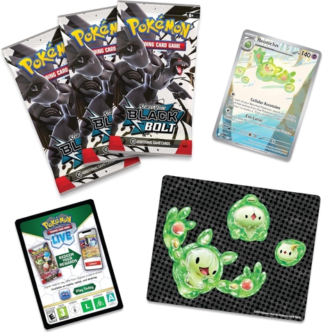 Black Bolt Tech Sticker Collection Pokemon TCG sticker và booster pack