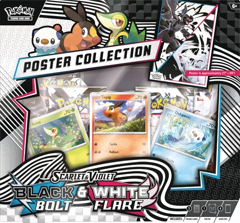 Pokemon TCG: Scarlet & Violet - Black Bolt & White Flare Unova Poster Collection