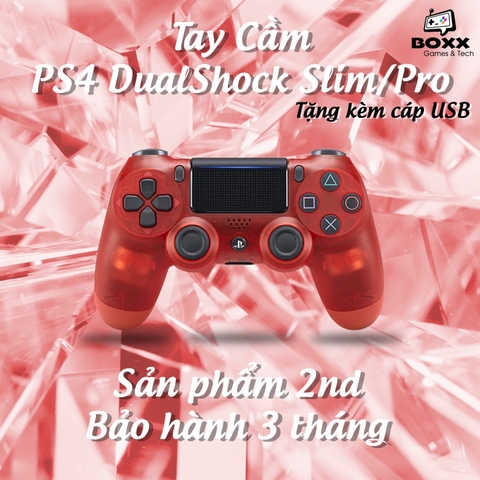 Tay cầm Ps4 Slim/Pro chính hãng 2nd nhiều màu, tay cầm ps4 dualshock kèm quà tặng