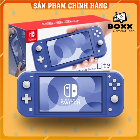 Máy game Nintendo Switch Lite - Màu Cool Blue, bảo hành 12 tháng kèm quà tặng