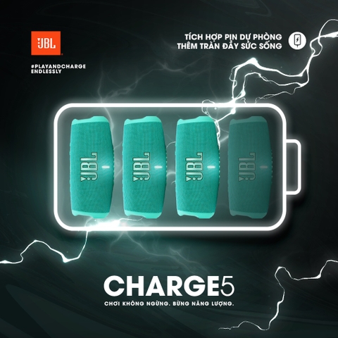 Loa Bluetooth JBL Charge 5 hàng chính hãng bảo hành 12 tháng