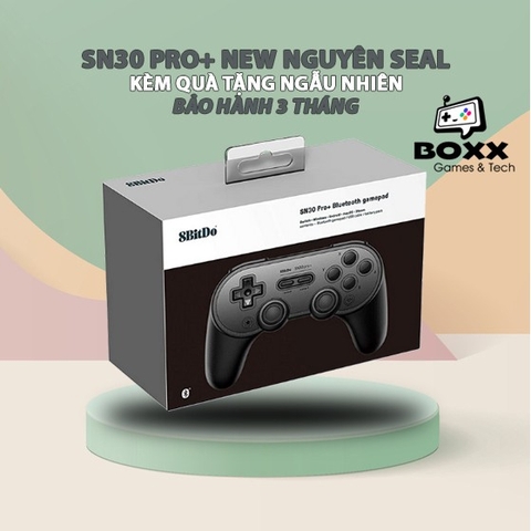 Tay cầm chơi game Bluetooth 8Bitdo Pro 2 Black cho Nintendo Switch, Windows, Mac, Điện thoại