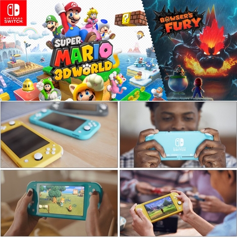 Máy game Nintendo Switch Lite - Màu Cool Blue, bảo hành 12 tháng kèm quà tặng