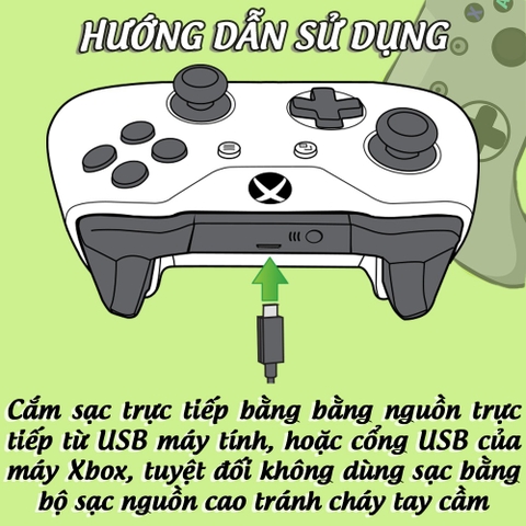Pin sạc cho Tay Cầm Xbox One, Xbox One S, Xbox Series X, pin sạc xbox chính hãng Microsoft Xbox