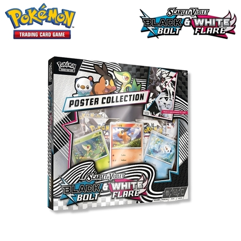 Pokemon TCG: Scarlet & Violet - Black Bolt & White Flare Unova Poster Collection