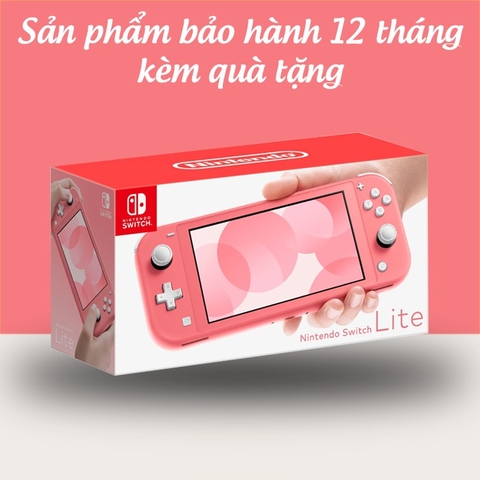 Máy game Nintendo Switch Lite - Màu Cool Blue, bảo hành 12 tháng kèm quà tặng