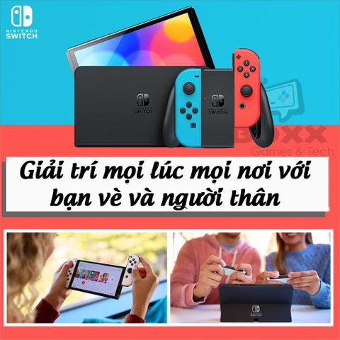 Máy Nintendo Switch OLED kèm quà tặng bảo hành 12 tháng