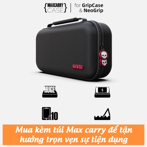 Ốp lưng GripCase hãng Skull & Co cho Nintendo Switch Lite, GripCase & Túi MaxCarry