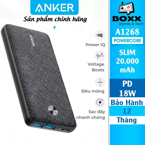 Pin dự phòng Anker PowerCore III Sense 10K A1231 PD 18W