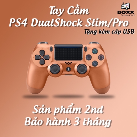 Tay cầm PS4 chính hãng 2nd nhiều màu, tay cầm ps4 dualshock kèm quà tặng