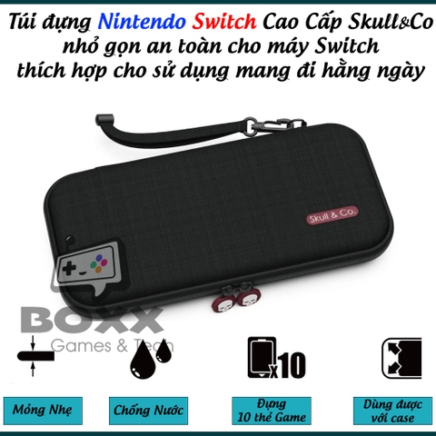 Túi đựng Skull & Co EDC Case cho máy Nintendo Switch Oled, Nintendo Switch V1, V2